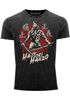 Herren Vintage Shirt Samurai Schwert japanische Schriftzeichen Schriftzug Hattori Hanzo Used Look Neverless® preview