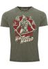 Herren Vintage Shirt Samurai Schwert japanische Schriftzeichen Schriftzug Hattori Hanzo Used Look Neverless® preview