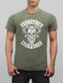 Herren Vintage Shirt See You in Valhalla Wikinger Totenkopf Skull Printshirt T-Shirt Aufdruck Used Look Neverless®preview