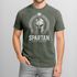 Herren Vintage Shirt Spartan Helm Athletic Printshirt Aufdruck Frontprint Used Look Fashion Streestyle Neverless®preview