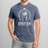 Herren Vintage Shirt Spartan Helm Athletic Printshirt Aufdruck Frontprint Used Look Fashion Streestyle Neverless®preview