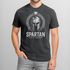 Herren Vintage Shirt Spartan Helm Athletic Printshirt Aufdruck Frontprint Used Look Fashion Streestyle Neverless®preview