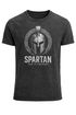 Herren Vintage Shirt Spartan Helm Athletic Printshirt Aufdruck Frontprint Used Look Fashion Streestyle Neverless®preview