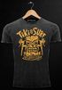 Herren Vintage Shirt  Tiki  Maske Surf Honolulu Hawaii Beach Supply Sommer Sonne Printshirt T-Shirt Aufdruck Used Look Neverless®preview