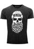 Herren Vintage Shirt Totenkopf Nordisch Moin Hamburg Dialekt Skull Anker Fashion Streetstyle Neverless®preview