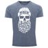 Herren Vintage Shirt Totenkopf Nordisch Moin Hamburg Dialekt Skull Anker Fashion Streetstyle Neverless®preview