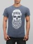 Herren Vintage Shirt Totenkopf Nordisch Moin Hamburg Dialekt Skull Anker Fashion Streetstyle Neverless®preview