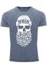 Herren Vintage Shirt Totenkopf Nordisch Moin Hamburg Dialekt Skull Anker Fashion Streetstyle Neverless®preview