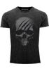 Herren Vintage Shirt Totenkopf Skull Totenschädel Skelett Print Aufdruck Fashion Streetstyle Neverless®preview