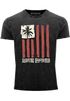 Herren Vintage Shirt USA Surfing California Flagge Surf Design Retro Printshirt Aufdruck Used Look Neverless®preview