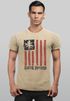 Herren Vintage Shirt USA Surfing California Flagge Surf Design Retro Printshirt Aufdruck Used Look Neverless®preview