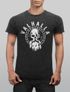 Herren Vintage Shirt Valhalla Totenkopf Odin Runen Wikinger Printshirt T-Shirt Aufdruck Used Look Neverless®preview