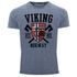 Herren Vintage Shirt Viking Norway Norwegen Flagge Wikinger nordisch Printshirt T-Shirt Aufdruck Used Look Neverless®preview