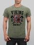 Herren Vintage Shirt Viking Norway Norwegen Flagge Wikinger nordisch Printshirt T-Shirt Aufdruck Used Look Neverless®preview
