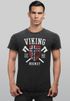 Herren Vintage Shirt Viking Norway Norwegen Flagge Wikinger nordisch Printshirt T-Shirt Aufdruck Used Look Neverless®preview