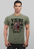 Herren Vintage Shirt Viking Norway Norwegen Flagge Wikinger nordisch Printshirt T-Shirt Aufdruck Used Look Neverless®preview