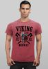Herren Vintage Shirt Viking Norway Norwegen Flagge Wikinger nordisch Printshirt T-Shirt Aufdruck Used Look Neverless®preview
