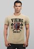 Herren Vintage Shirt Viking Norway Norwegen Flagge Wikinger nordisch Printshirt T-Shirt Aufdruck Used Look Neverless®preview