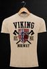 Herren Vintage Shirt Viking Norway Norwegen Flagge Wikinger nordisch Printshirt T-Shirt Aufdruck Used Look Neverless®preview