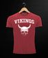 Herren Vintage Shirt Wikinger-Helm Skull Totenkopf Printshirt T-Shirt Aufdruck Used Look Slim Fit Neverless®preview