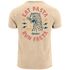 Herren Vintage T-Shirt Backprint Eat Pasta Run Fasta Leopard Grafikshirt Printshirt Aufdruck Used Look Fashion Männer Neverless®preview