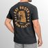 Herren Vintage T-Shirt Backprint Eat Pasta Run Fasta Leopard Grafikshirt Printshirt Aufdruck Used Look Fashion Männer Neverless®preview