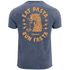 Herren Vintage T-Shirt Backprint Eat Pasta Run Fasta Leopard Grafikshirt Printshirt Aufdruck Used Look Fashion Männer Neverless®preview