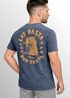 Herren Vintage T-Shirt Backprint Eat Pasta Run Fasta Leopard Grafikshirt Printshirt Aufdruck Used Look Fashion Männer Neverless®preview