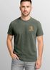 Herren Vintage T-Shirt Backprint Eat Pasta Run Fasta Leopard Grafikshirt Printshirt Aufdruck Used Look Fashion Männer Neverless®preview