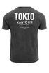 Herren Vintage T-Shirt Backprint Japan Tokyo Grafikshirt Printshirt T-Shirt Aufdruck Used Look Neverless®preview