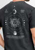 Herren Vintage T-Shirt Backprint Sonne Mond | Spirituelles Grafikshirt | Printshirt Astrologie Design Cosmic Style | Baumwolle Used Look Neverless®preview