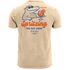 Herren Vintage T-Shirt Backprint Spritzing the day away Alligator Retro Design Aufdruck Used Look Neverless®preview