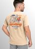 Herren Vintage T-Shirt Backprint Spritzing the day away Alligator Retro Design Aufdruck Used Look Neverless®preview