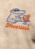 Herren Vintage T-Shirt Backprint Spritzing the day away Alligator Retro Design Aufdruck Used Look Neverless®preview