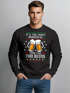 Herren Weihnachtssweatshirt Bier Weihnachtsmotiv Ugly Sweater XMAS Weihnachtsoutfit Männer Moonworks®preview