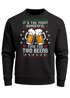 Herren Weihnachtssweatshirt Bier Weihnachtsmotiv Ugly Sweater XMAS Weihnachtsoutfit Männer Moonworks®preview