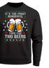 Herren Weihnachtssweatshirt Bier Weihnachtsmotiv Ugly Sweater XMAS Weihnachtsoutfit Männer Moonworks®preview