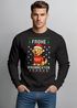 Herren Weihnachtssweatshirt Hund Weihnachtsmotiv Ugly Sweater Spruch Frohe Waunachten XMAS Outfit Männer Moonworks®preview