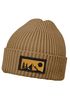 Herren Wintermütze Naturmotiv Beanie mit Patch Aufdruck Berge Wald Wandern Print Strickmütze Rippstrick Neverless®preview