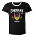 Herren WM-Shirt 2018 Deutschland Flagge Wappen Germany Retro Trikot-Lookpreview