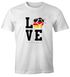 Herren WM-Shirt Deutschland Fan-Shirt WM 20018 Germany Love Fußball Baumwolle Moonworks®preview
