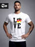 Herren WM-Shirt Deutschland Fan-Shirt WM 20018 Germany Love Fußball Baumwolle Moonworks®preview