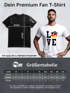 Herren WM-Shirt Deutschland Fan-Shirt WM 20018 Germany Love Fußball Baumwolle Moonworks®preview