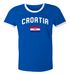 Herren WM-Shirt Kroatien Croatia Hrvatska WM Fußball Weltmeisterschaft 2018 World Cup Moonworks® preview