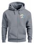 Herren Zip Hoodie Sweatjacke mit Kapuze Logo-Print Good Vibes Aufdruck Welle Retro Motiv Männer Fashion Streetstyle Neverless®preview