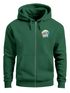 Herren Zip Hoodie Sweatjacke mit Kapuze Logo-Print Good Vibes Aufdruck Welle Retro Motiv Männer Fashion Streetstyle Neverless®preview