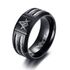Herrenring Edelstahl Freimaurer Ring Stahlseil Inlay Masonic Symbol G Winkel und Zirkel Autiga® preview