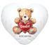 Herz-Kissen Geschenk Teddy Motiv optional personalisierbar Danke sagen Trost spenden Mut machen SpecialMe®preview