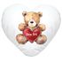 Herz-Kissen Geschenk Teddy Motiv optional personalisierbar Danke sagen Trost spenden Mut machen SpecialMe®preview