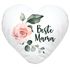 Herzkissen Beste Mama Rose Blumen Watercolor-Stil Geschenk für Mama Muttertagsgeschenk SpecialMe®preview